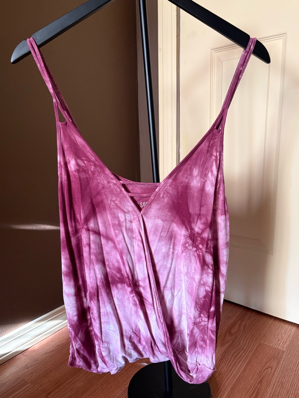American Eagle Outfitters Pink Tie-Dye Cami with Double Straps - Picture 5 of 7